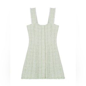Maje Rinova Metallic Tweed Minidress; Size 36 (XS/S)